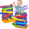 hahaland Jouet Bebe 1 an - Circuit Voiture Enfant Jouet Enfant 1 2 Ans avec Marteau et Balle, Jouets Éveil Montessori pour Garçon Fille 1 2 3 Ans Parfait pour Les Cadeaux d'anniversaire Noël