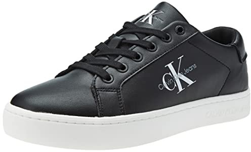 Calvin Klein Jeans Herren Cupsole Sneaker mit Logo, Schwarz (Black), 44