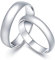 Epinki 950 Platin Verlobungsring Damen, Trauringe Glatt und Simple Eheringe Freundschaftsringe Echter Schmuck Gr.65 (20.7)