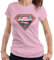 All+Every Superman Sparkling Logo Women's T-Shirt Light Pink