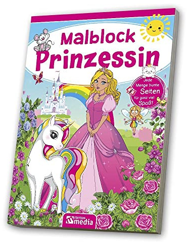 Malblock A5 - Prinzessin: 80 Blatt