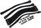 POFET PSU Cables Extensión de cable PC 24 pines ATX / 4+4 pines EPS / 8 pines PCI-E / 6 pines PCI-E PSU Cable de extensión Kit 30 cm de longitud no con peines (negro)