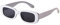 ADEWU Gafas de sol estrechas para mujer y hombre, rectangulares, estilo retro de los 90, protección UV, estilo vintage, A-blanco.