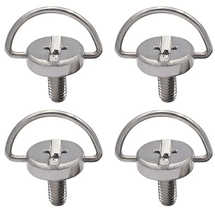 4 Stück M4 Schraube Edelstahl, M4 Schraube mit Hubring, Augenbolzen Edelstahlschraube, Quick Install Metal Screw, Ösenschraube, Für DJI Mini 3 Pro RC Fernbedienung, Computer Monitor Basisschraube
