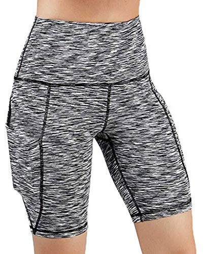 Talkum Puder Klettern Taillentasche Frauen Kurze Yogahose Laufende Yogahose (Grey, M)