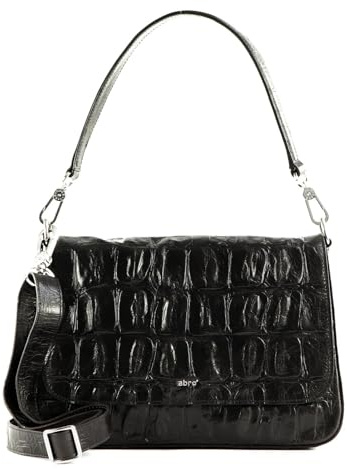 Abro Leder Umhängetasche Schultertasche Leather Primitivo Crossbody Lulu Bag Tornado Grey anthrazit