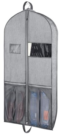Zilink Luxury Storage Garment Bag for Men and Women 43 in, Grey