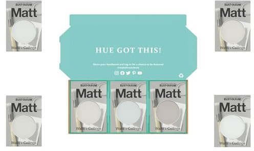 Rust-Oleum Wall Paint in Matt Finish - Delicate Greys Tester Box