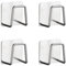 4Pcs Waterproof Sponge Holder Tidy Self-Adhesive Sponge Holder Organizer Kitchen Stainless Steel Small Adhesive Sponge Rack for Kitchen Sink