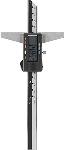 Calibro di Profondità Digitale, Strumento di Misurazione Calibro a Corsoio di profondità Digitale in Acciaio Inossidabile Ad Alta Precisione 0-150 mm 0,01 mm
