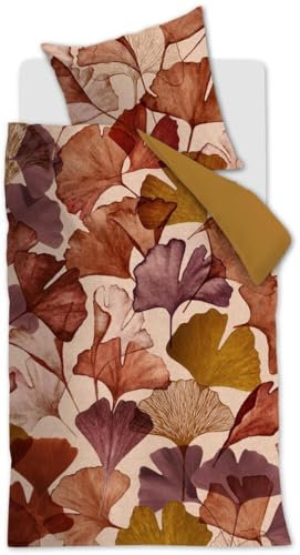 Beddinghouse Mako-Satin-Bettwäsche-Garnitur Sue Farbe Terrakotta Größe 135 x 200 cm + 1x 80 x 80 cm