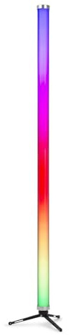 BeamZ Pro Kratos LED Tube RGBW 120cm, 288 Pixel LED Bar mit 20h Akku, DMX - IP65 Wetterfest - RGBW Stehlampe, App-Steuerung, WDMX & IR Fernbedienung – inkl. Stativ & Zubehör