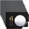 Banchif Platzsets Leinenimitat Tischsets Abwaschbar Tischsets Doppelseitigen Platzsets Stoff Platzdecken maschinenwaschbar 30 x 45 cm (Grau-Schwarz, Rechteckig Satz von 8)