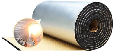 MIAONING Feuille d'aluminium Auto - adhésive en Coton Isolant, Panneau Isolant Acoustique en tuiles d'acier de Couleur, épaisseur 5/10/15/20/25/30mm (Taille : 1m x 1m TK 30mm)