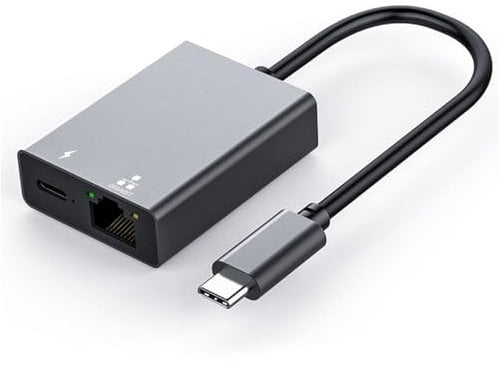 BLKing Adaptateur USB C vers Ethernet, Ethernet vers USB C, adaptateur réseau LAN Gigabit de type C vers RJ45 compatible avec Chromecast Google TV, i-Pad Air