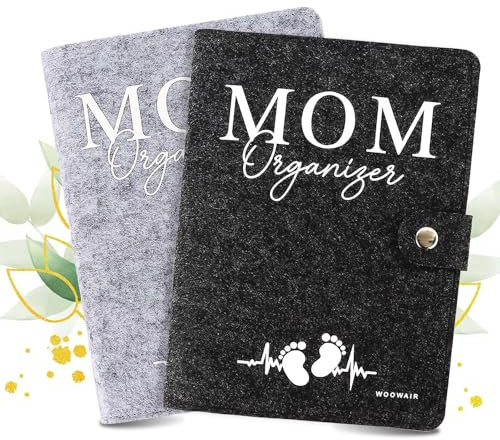 WOOWAIR 2 Stück Mutterpasshülle aus Filz, Mutter Kind Pass hülle Mutterpasshülle deutschen Mutterpass Handgefertigte Mutterpass-Schutzhülle Organizer für Versichertenkarte,Impfpass,Ultraschallbildern