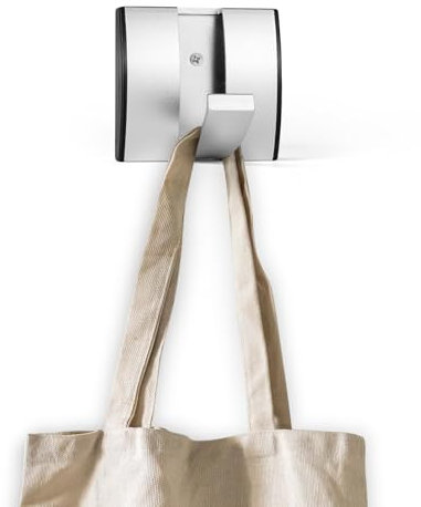 flintronic Flip Attaccapanni da Parete, Appendini da Muro con 1 Ganci Ribaltabili, Nascosto Appendiabiti da Porta, Acciaio Inox, Attaccapanni, per Bagno, Camera da Letto, Studio, Armadietto(Argento)