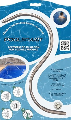 PoolSpaKit - Dispositivo de Hidroterapia para Piscinas | Hidromasaje Ajustable | Relajación y Bienestar | Fácil Instalación | Acero Inoxidable 316