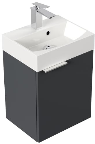 Magnolia Home Gäste WC Badmöbel Kubus Slimline 40cm SoftClose