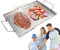 Bandeja Para Hornear De Acero Inoxidable, Placa De Parrilla, Plancha De Campamento, Construcción De Acero Inoxidable Resistente, Fácil De Limpiar Y Mantener, 43x29.2x2cm Para El Uso De Campamento Al A