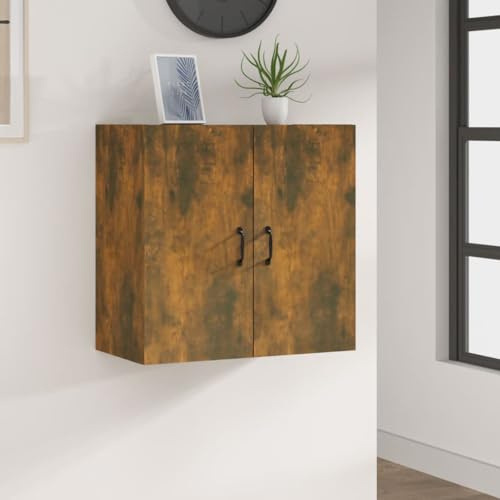 WEMYUFURN Wandhängeschrank aus Holzwerkstoff mit 2 Türen, Stauraum für Bücher und Zeitschriften, dekorativ und platzsparend