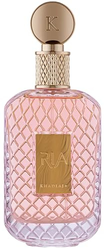 KHADLAJ RIA Eau De Parfum Spray für Frauen, 100ml, fruchtiger Moschusduft, langanhaltend, Glasflasche, Luxusduft mit Kirschnoten, Mandarine, Himbeere