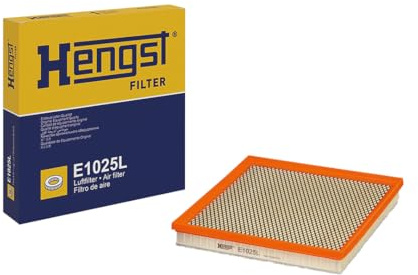 HENGST - Luftfilter E1025L - Luft-Filtereinsatz für KFZ | Hochwertiger Motorluftfilter für Otto- oder Dieselmotor - Schutz für Motoren - Wasserbeständig