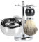 3 Stück Männer Rasur -Set, enthält Rasierapparat Werkzeughalter, Faux Badger Haarbürste, Alloy Mug Bowl