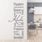 GRAZDesign Wandtattoo Küche Sprüche Plaudern | Küchenaufkleber selbstklebend - 98x40cm / 080 braun