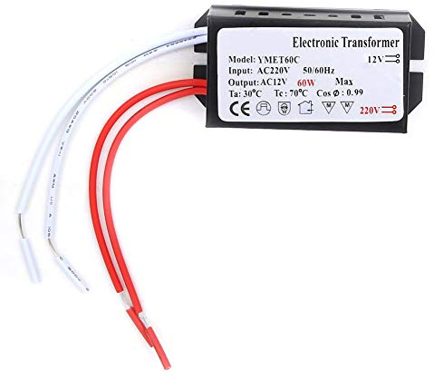 Elektronischer Transformator, intelligenter Netzteil, 60 W, Spannungswandler, Adapter, Eingang 220 V/Ausgang 12 V, für Gartenbeleuchtung, Garten, Haus, Gartenprojekte, Beleuchtungssysteme
