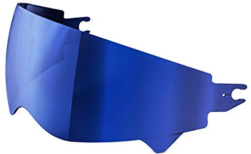 ScorpionEXO Covert/Covert X Everclear Replacement Optional Drop down SunVisor Anti-Fog Anti-Scratch (Blue Mirrored)