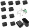 WUTUDMAI 22 Pcs 40x20mm Rubber Furniture Feet Ferrule Caps Stoppers Oval Table Chair Leg Tip Non Slip Furniture Feet Pads for Garden Furniture, Chair Legs