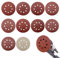 Disque de Ponçage 100pcs, Disques Abrasifs 125 mm, Grain 80/180/240/400/800/1000/1200/1500/2000/3000, pour ponceuses orbitales aléatoires, Idéal pour Poncer, Polir, Dérouiller (8 trous)