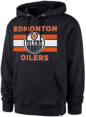 '47 NHL Edmonton Oilers Hoody Vintage Burnside Kaputzenpullover Hooded Sweater Pullover Navy (XL)