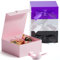 GIFTSAY Magnetic Gift Box for Presents 18 x18 x7.5 cm,Small Gift Boxes Pink with Lid for Gifts, Paper Wedding Favor Boxes,Birthday Gift Box Bulk, Party Favor Boxes