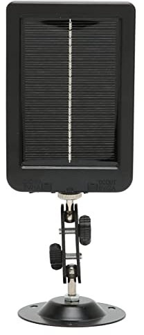 Solarpanel für Wildkamera, Solarladegerät für Wildkamera Trail Cam, IP66 Wasserdichtes DC 6V/1500mAh Tragbares Solarbatteriepanel für Wildkamera(EU)