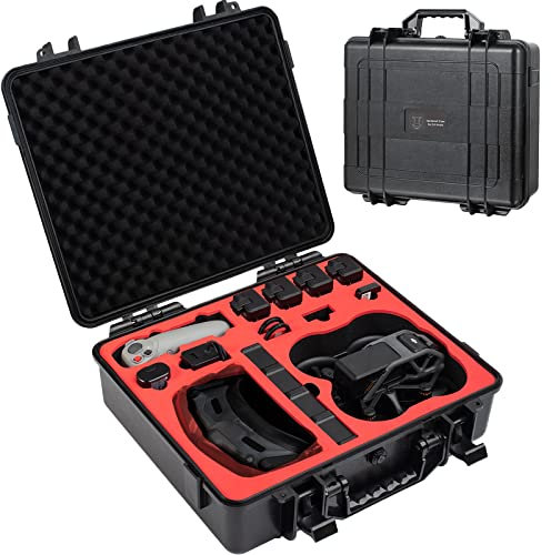 GAEKOL Avata Tasche wasserdichte Hardshell Aufbewahrungs Koffer für DJI Avata (Goggles 2 / FPV Goggles V2) Controller/Motion Controller/4 Akku