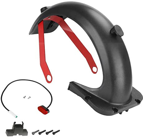 LGEGE Hinteres Kotflügel-Set, kompatibel mit Segway Ninebot Max G30 Elektroroller, Kotflügelstütze, rote Halterung, Ersatz-Kits, Reparaturzubehör für Roller