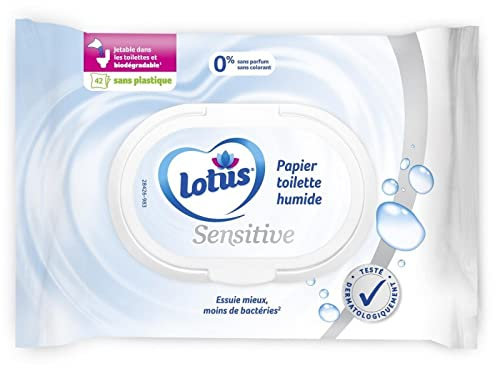 LOTUS - Lotus 42 Papier Toilette Humide Sensitive - Lot De 4