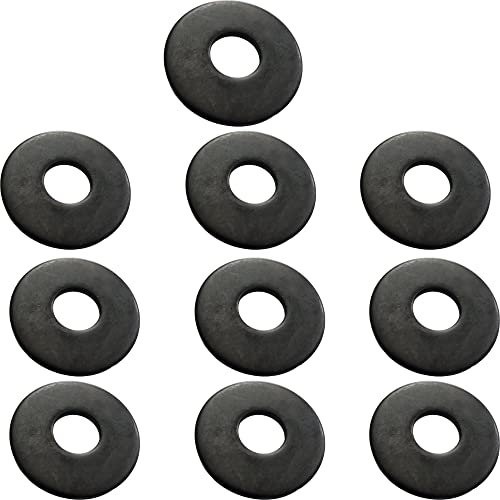 Arandelas de goma negra M8 x 25 mm (paquete de 10). Tamaño de las arandelas: 8,4 mm de diámetro interior x 25 mm de diámetro exterior x 2 mm de grosor