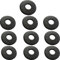 M8 x 25 mm schwarze Gummi-Unterlegscheiben (10 Stück), Penny-Unterlegscheiben, Größe: 8,4 mm Innendurchmesser x 25 mm Außendurchmesser x 2 mm Dicke