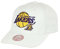 Mitchell & Ness Los Angeles Lakers NBA All In Pro Crown Fit White Snapback Cap - One-Size