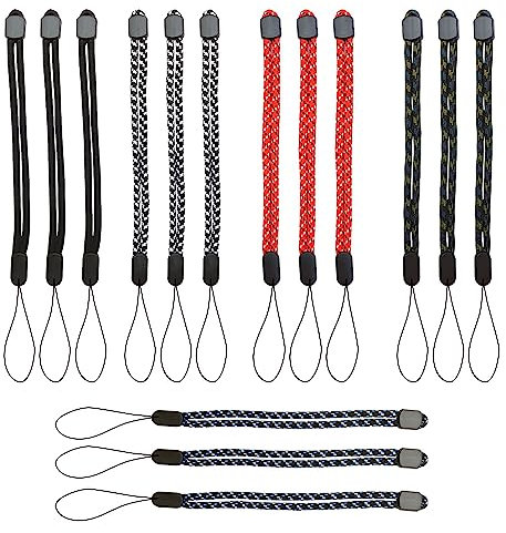 UMCHU 15 Stück Handgelenkband Lanyard, tragbare Handschlaufe, verstellbare Finger Handgelenk Hals Lanyards, für Handy, Kamera, Schlüssel, USB-Sticks (5 Farben)