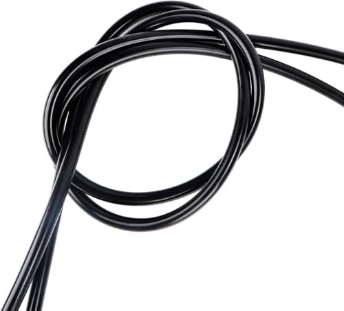 Tuyau Silicone, Tuyau En Silicone, 6mm de Diamètre Intérieur 3m Haute Température Tuyau à Vide en Silicone, Haute Performance Auto Tube à Vide pour Utilisation Avec Radiateur de Véhicule, Noir