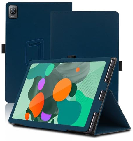 Funda para Blackview Tab 60, 8.68 Inch, Blackview Tab 60 Tablet Funda, Funda Protectora Plegable con Soporte para Lápiz y Correa para la Muñeca, Protección Total. (Azul)