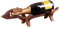 SG-Fun Rustikaler Weinflaschenhalter aus Holz – Stilvolle Weinpräsentation im Tierdesign, Holz Weinliege als Dekoration und Geschenk, Flaschenständer in einzigartigem Hundedesign, Weinaccessoire