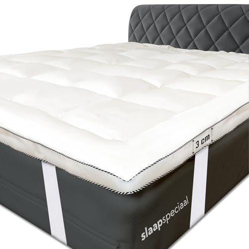 Slaapspeciaal Matratzen-Topper 90x200cm - Ultraweicher 3cm [Luxe Komfort], Atmungsaktives [Airflow Edge] Design - Hypoallergener Bett Topper waschbar