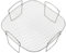 Accesorios para parrilla de freidora de aire, parrilla y rejilla para cocinar al vapor de acero inoxidable 304 que se adapta a 3,5-5,8 QT, rejilla deshidratadora (20,5 x 20,5 x 9 cm)