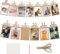 FonVan Baby Erster 1. Geburtstag Banner Kraftpapier, Foto Banner Hängende für 1 bis 12 Monate, 1. Geburtstag Girlande Fotokarten, Hängende Foto Wanddekoration für Party Dekor Feiern (Braun)