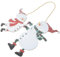 Alipis Weihnachtsschmuck Winter-Schneemann-Schild Schneemann Türhänger Frohe Weihnachten-Zeichen Weihnachtsdekorationen Weihnachtszeichen Hängende Dekoration Festliche Behänge Holz